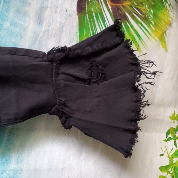 APHRODITE women's high waist distressed flare denim size 13 (31) - Picture 4 of 7